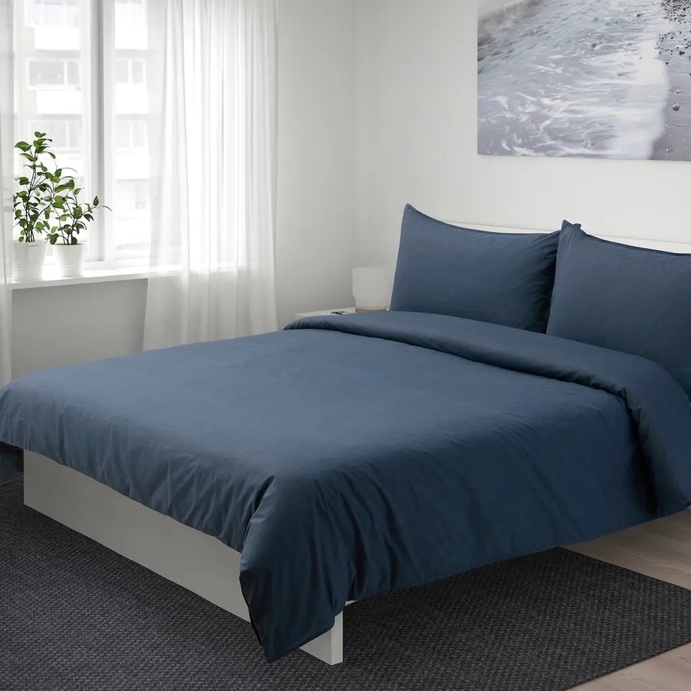 IKEA GULBJÖRK QUEEN BEDDING SET (Duvet & 2 Shams) NEW